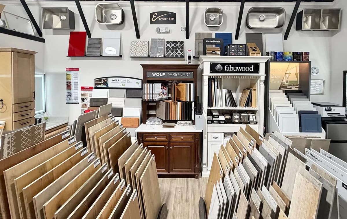 Inside the Vastine Remodeling & Construction showroom